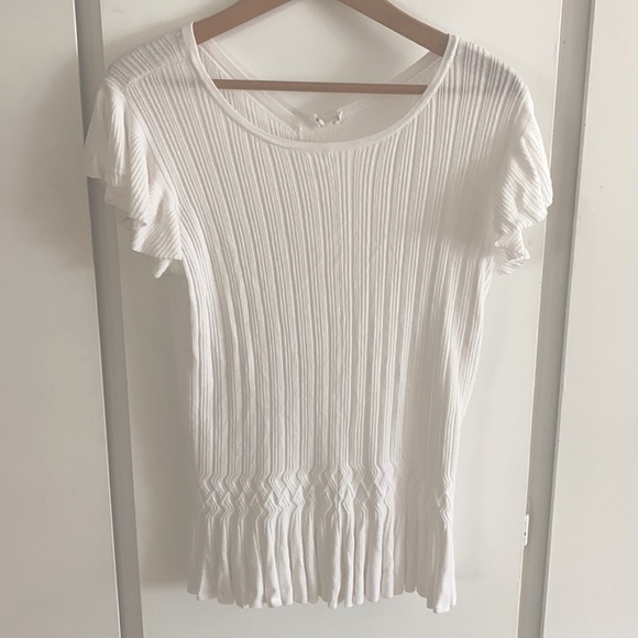 ANTHROPOLOGIE Moth White Knit Top - Picture 5 of 8